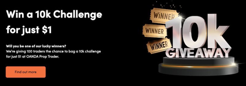 OANDA Announces $1 Entry for 10K Prop Trader Challenge Giveaway: 100 Winners to Claim Big Prizes